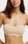 Cotton On Body Seamless Sweetheart Padded Bandeau In Frappe
