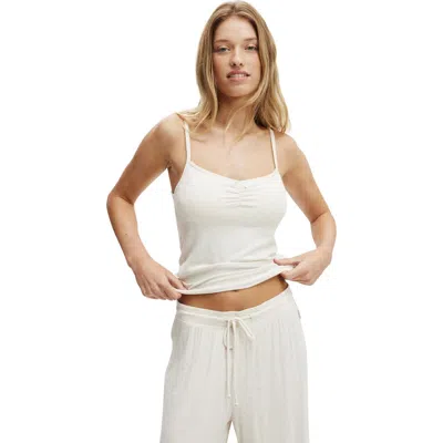Cotton On Body Sleep Recovery Picot Cami In Cream Marle