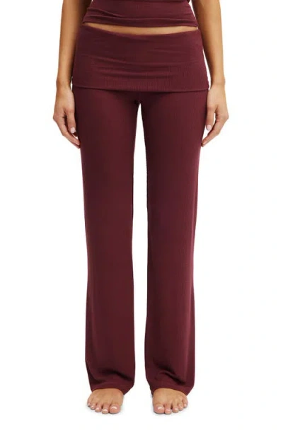 Cotton On Body Sleep Recovery Roll Waist Pant In Black