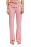 Cotton On Body Sleep Recovery Roll Waist Pant In Pink Blossom