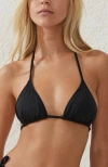 Cotton On Body Slider Triangle Bikini Top In Black