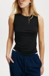 Cotton On Body Soft Ruched Side Tank In Black