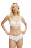 Cotton On Body Sophie Cotton Pointelle Underwire Bra In White