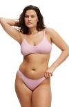Cotton On Body Super Scoop Bikini Top In Pirouette Crepe