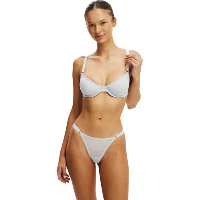 Cotton On Body Sutton Sheer Underwire Bra In Gray