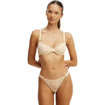 Cotton On Body Sutton Sheer Underwire Bra In Orange