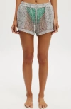 Cotton On Body The Essential Beach Short In White Open Mesh
