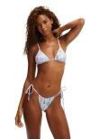 Cotton On Body Thin Strap Gathered Brazilian Bikini Bottom
