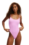 Cotton On Body Thin Strap Low Scoop One Piece Cheeky