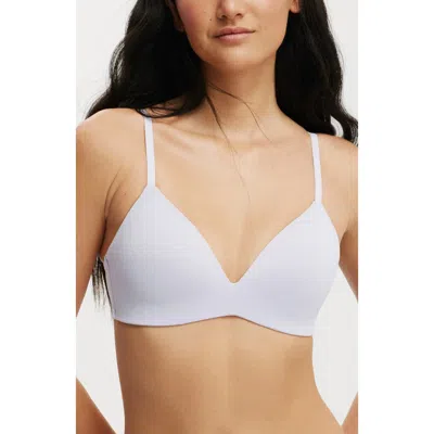 Cotton On Body Ultimate Comfort Wirefree T-shirt Bra In Washed Thistle