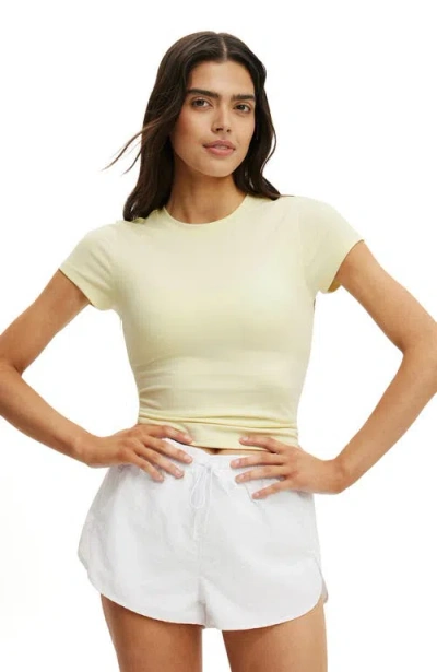 Cotton On Body Ultra Soft Fitted Tshirt In Yellow