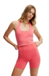 Cotton On Body Ultra Soft Halter Neck Tank In Coral Paradise
