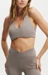 COTTON ON BODY ACTIVE ULTRA SOFT PLUNGE RACER CROP
