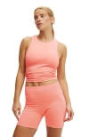 Cotton On Body Ultra Soft Racer Tank Top In Apricot Blush