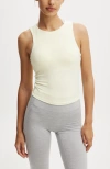Cotton On Body Ultra Soft Racer Tank Top In Lemon Icing