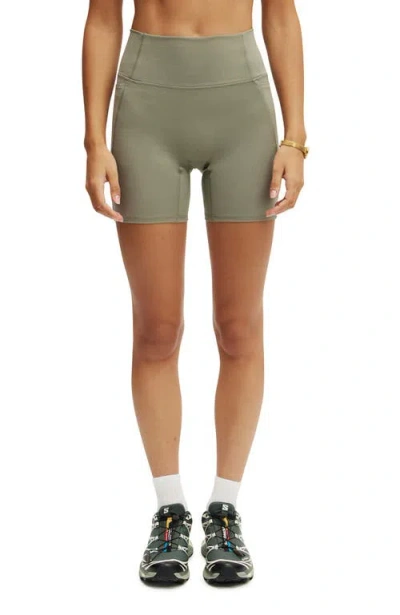 Cotton On Body Ultra Soft Side Pocket Bike Short In Dusty Khaki