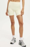 Cotton On Body Ultra Soft Side Pocket Bike Short In Lemon Icing