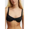 Cotton On Body Underwire Balconette Bikini Top In Black