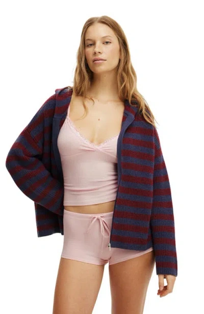 Cotton On Body Zip Through Oversized Knit Hoodie In Multi