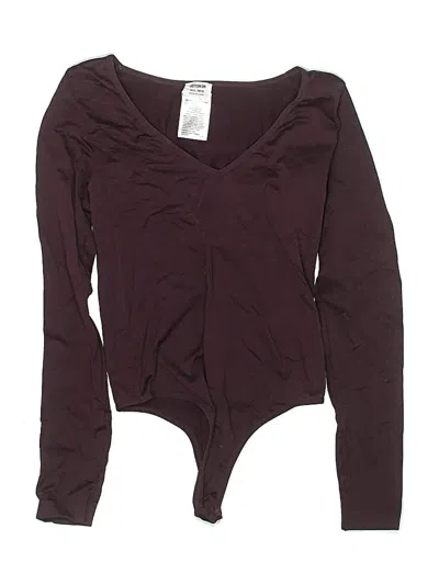 Pre-owned Cotton On Bodysuit In Burgundy