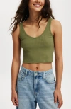Cotton On Bondi Tank In Cactus Green