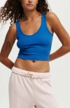 Cotton On Bondi Tank In Pacific Blue