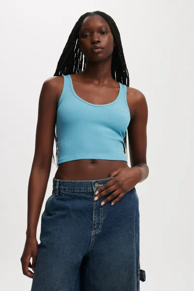 Cotton On Bondi Tank In Tanzanite Blue