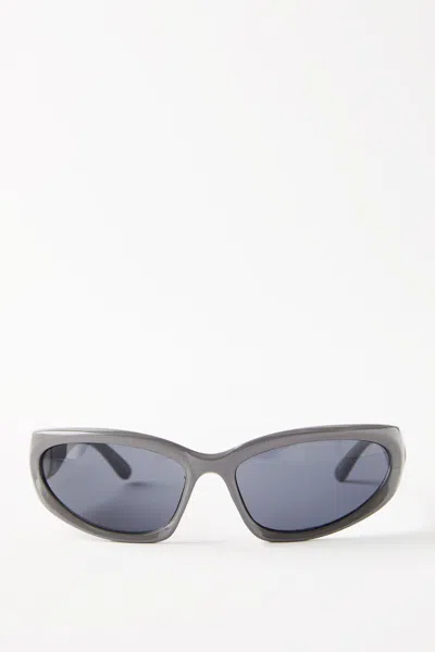 Cotton On Bonnie Sporty Racer Sunglasses In Silver
