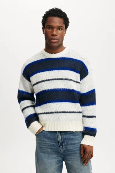 Cotton On Box Fit Fuzzy Crew Knit In Multi