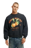 Cotton On Box Fit Graphic Crew Sweater