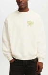 Cotton On Box Fit Graphic Crew Sweater In White