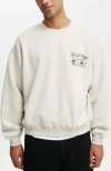 Cotton On Men's Box Fit Graphic Crew Sweatshirt In Boneworld Class
