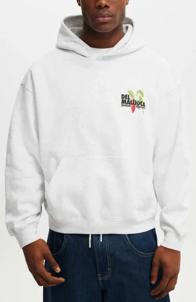 Cotton On Box Fit Graphic Hoodie In White
