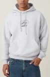 Cotton On Men's Box Fit Graphic Hoodie In Grey Marle  Residency Nyc