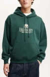 Cotton On Box Fit Graphic Hoodie In Pineneedle Green High