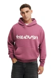 Cotton On Box Fit Graphic Hoodie In Pink