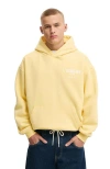 Cotton On Box Fit Graphic Hoodie In Yellow