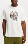 Cotton On Box Fit Graphic T-shirt In White