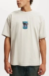 Cotton On Box Fit Graphic T-shirt In Gray