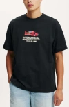 Cotton On Box Fit Graphic T-shirt In Black