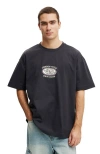 Cotton On Box Fit Graphic T-shirt In Blue