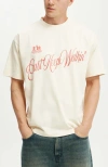 Cotton On Box Fit Graphic T-shirt In Neutral