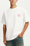 Cotton On Box Fit Graphic T-shirt In White