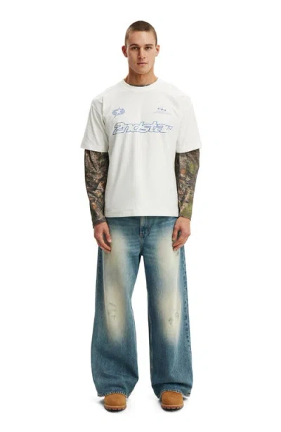 Cotton On Box Fit Graphic T-shirt In White