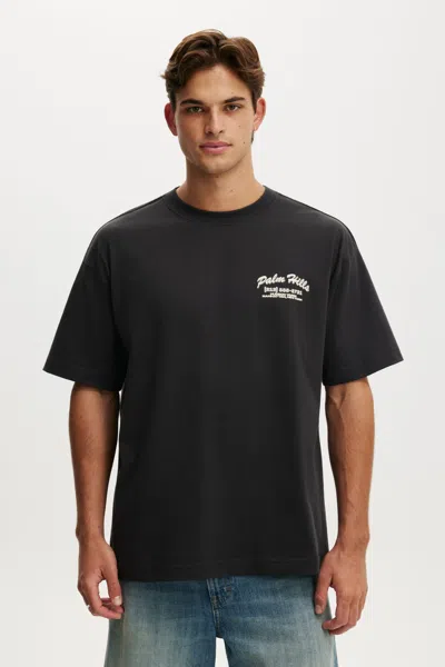 Cotton On Box Fit Graphic T-shirt In Black