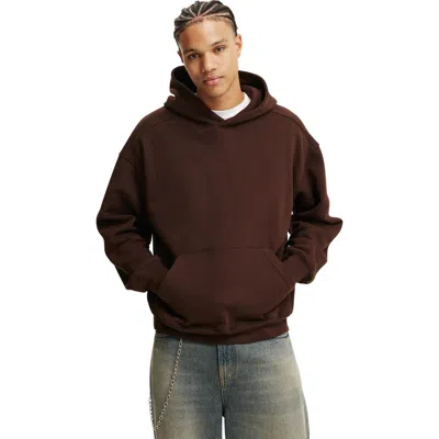 Cotton On Box Fit Hoodie In Brown