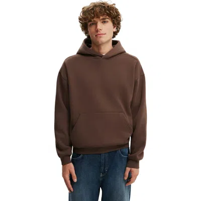 Cotton On Box Fit Hoodie In Brown