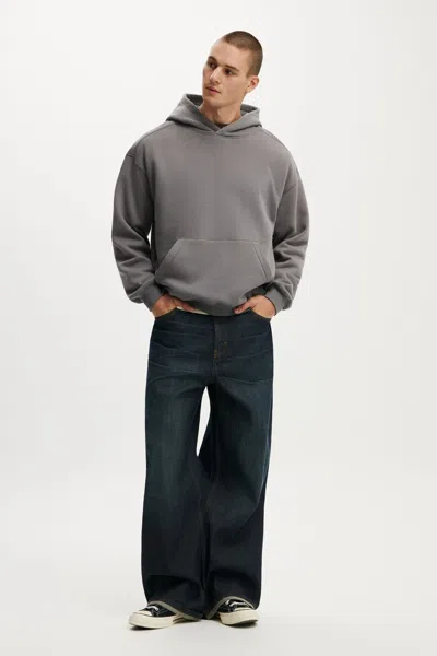 Cotton On Box Fit Hoodie In Gray