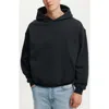 Cotton On Box Fit Hoodie In Washed Black