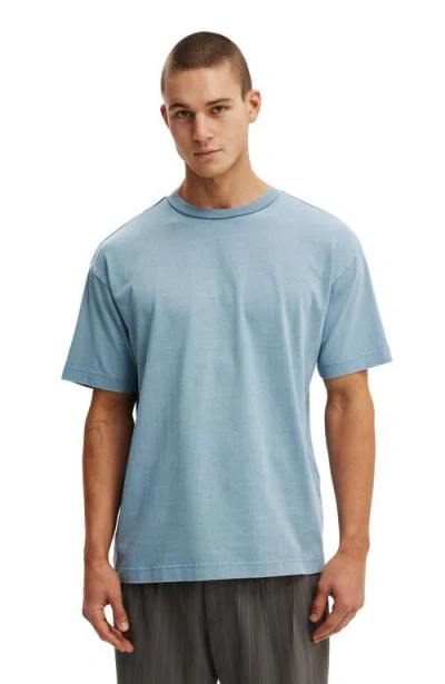 Cotton On Box Fit Plain T-shirt In Blue